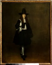 Portrét muže v černém, 17. století. 0,67 x 0,53 m, Paříž, Musée du Louvre
