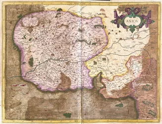 Anjou, země Loiry, Francie (rytina