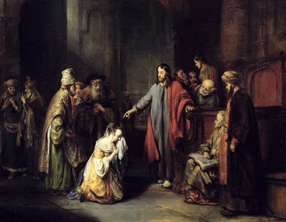 Kristus a cizoložnice, 1653