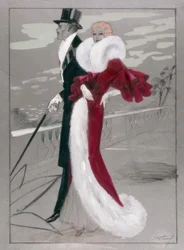 Móda, plesové šaty kolem roku 1930 / G.Hartung