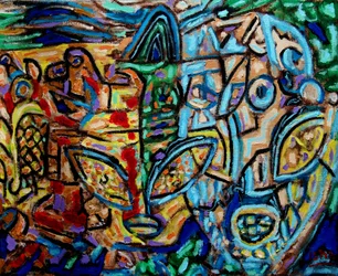 Alien Abstract,2019 (olej na plátně)