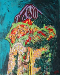 Šaman 1, 2019 (olej na plátně)