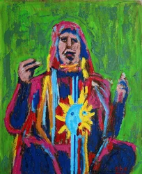Šaman ii 1, 2019 (olej na plátně)