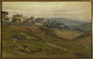 Rue du Moulin-des-Prés, kolem roku 1900 (olej na plátně)
