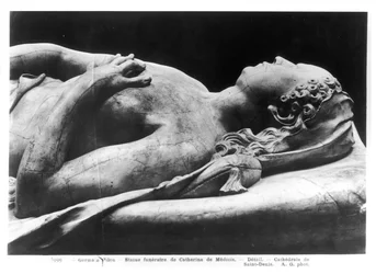 Hrob Catherine de Medici 1519-89 a Henri II 1519-59 detail podobizny Kateřiny, 1562-73 mramorová fotografie