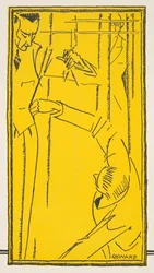 Reklama na "Stawropulos  Moldauer", ze Stylu, pub.1922 (pochoárový tisk)