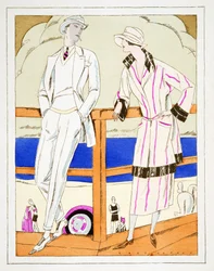 Ammeer, Outfits by Gerard Bresser, from Styl, pub. 1922 (pochoir print)