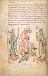 Arundel 44 f.34v, Vítězství pokory (vellum)
