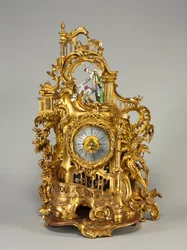 Hodiny, výrobce strojku Baumgartinger, kolem 1750