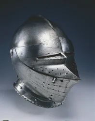 Close Helmet, c.1510-1530 (ocel s černým nátěrem)