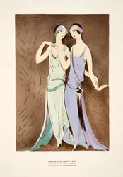 Die Freundinnen, Kuhnenovy šaty, ze Stylu, vyd. 1922 (pochoárový tisk)