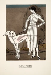 Die Lieblinge", reklama na Módu od A. C. Steinhardta, ze Stylu, vyd. 1922 (pochoárový tisk)