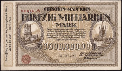 Bankovka padesát miliard marek, 1923