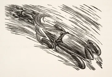 Ilustrace ze Styl, pub. 1922 (pochoir print)