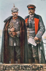 Císař Vilém II. a polní maršál Hindenburg