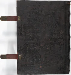 Lewis E 161, misál, zadní strana obálky, Franky, možná Forchheim, Německo