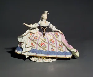 Míšeňská postava ženy (porcelán)
