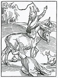 Velkého hněvu, sborník malé příležitosti, ilustrace z anglického překladu Alexandra Barclaye „Loď bláznů“, z vydání vydaného v roce 1874
