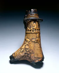 Prášková baňka, cca 1580