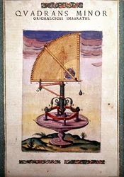 Azimutální zodiakální kvadrant v "stroji zavedené astronomie" od Tycha Braha (1546 - 1601), Wandsbecka