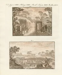 Vykopané město Pompeje