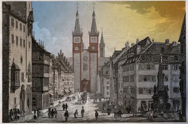 Würzburg. (rytina, cca 1830)