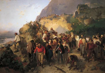 Garibaldi Zraněný v Aspromonte, Gerolamo Induno