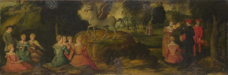 Pegasus a múzy, kolem roku 1540