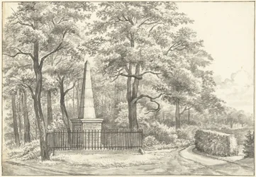 Památník Witte van Haemstede, založený v roce 1817 Davidem Jacobem van Lennepem v Huis te Manpad v Heemstede