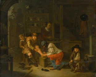 V lékárně, 1656.
