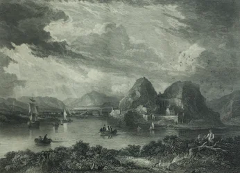 Dumbarton Castle, c.1880 (rytina)