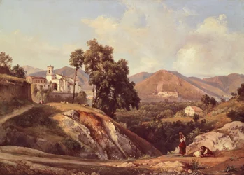 Krajina regionu Kampánie, od Giacinta Giganteho (1806-1876), Itálie