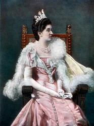 Italská královna Elena, konec 19. století.