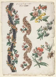 Květinové vzory a květinové kapely, 1784.