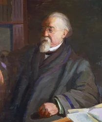 Portrét Cesare Lombroso (1835-1909), italský antropolog a kriminalista, Giacomo Grosso (1860-1938)