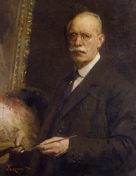 Autoportrét, Giacomo Grosso (1860-1938), olej na plátně, 84x66 cm
