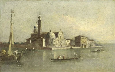 Pohled na ostrov San Michele v Benátkách