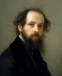 Autoportrét Giacoma Trecourta (1812-1882), olej na plátně