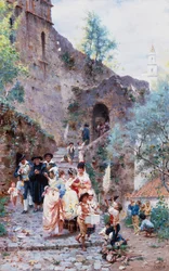 Křtiny (olej na plátně)