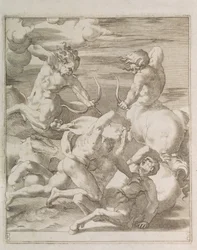 Bitva mezi Herkulesem a Kentaury, 1527