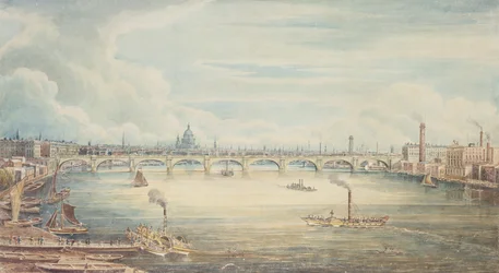 Z Hungerford Pier, 1837 (wc na papíře)