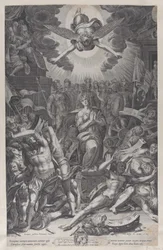 Umučení svaté Kateřiny, po Bernardinu Passari, 1588.