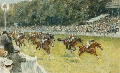 A Finish at Goodwood, 1929