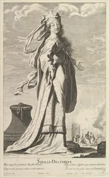 Delphic Sibyla, ca. 1635. Tvůrci: Gilles Rousselet, Abraham Bosse.