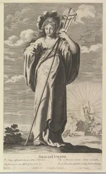 Sibyla z Cumae, ca. 1635. Tvůrci: Gilles Rousselet, Abraham Bosse.