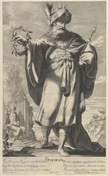 Sphiron, ca. 1639-40. Tvůrci: Gilles Rousselet, Abraham Bosse.