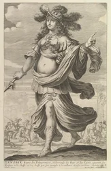 Zenobia, 1647. Tvůrci: Gilles Rousselet, Abraham Bosse.