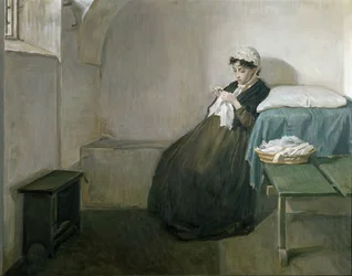 Neapolská vlastenka Luisa Sanfelice (olej na plátně)