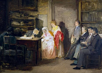 Občanský stát, Gioacchino Toma (1836-1893), malba.
