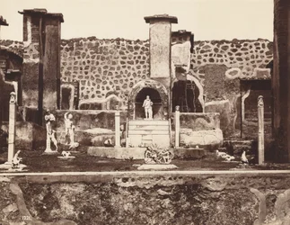 Dům Marka Lukrécia, Pompeje, asi 1870 (foto)